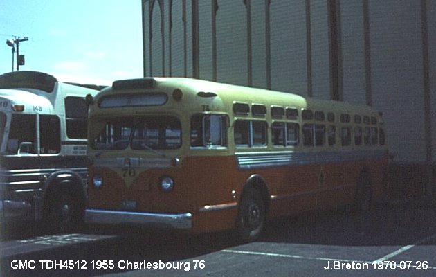 BUS/AUTOBUS: GMC TDH4512 1955 Charlesbourg