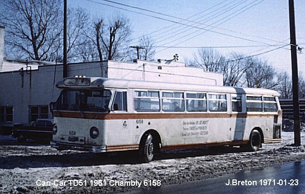 BUS/AUTOBUS: Can-Car TD51 1961 Chambly