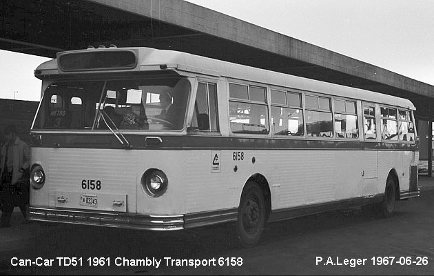 BUS/AUTOBUS: Can-Car TD 51 1961 Chambly
