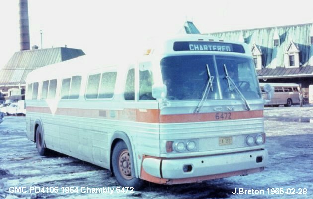 BUS/AUTOBUS: GMC PD 4106 1964 Chambly