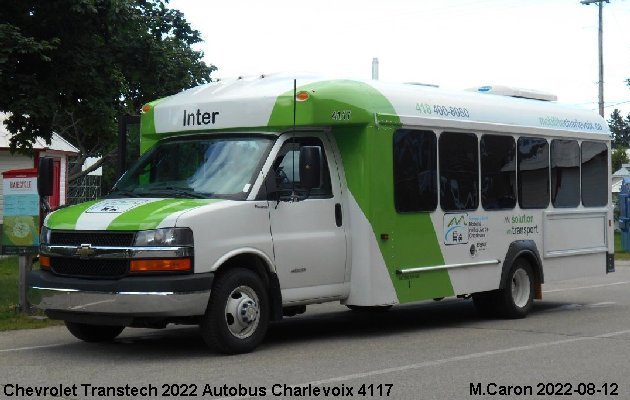 BUS/AUTOBUS: Chevrolet Transtech 2022 Autobus Charlevoix
