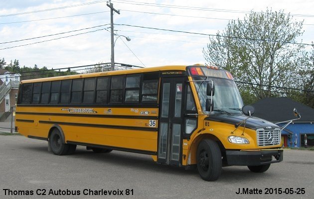 BUS/AUTOBUS: Thomas C 2 2012 Autobus Charlevoix