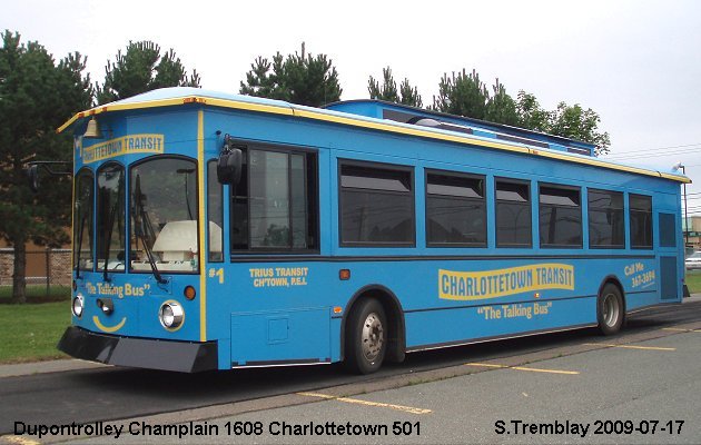 BUS/AUTOBUS: Dupontrolley Champlain 1608 2005 Trius
