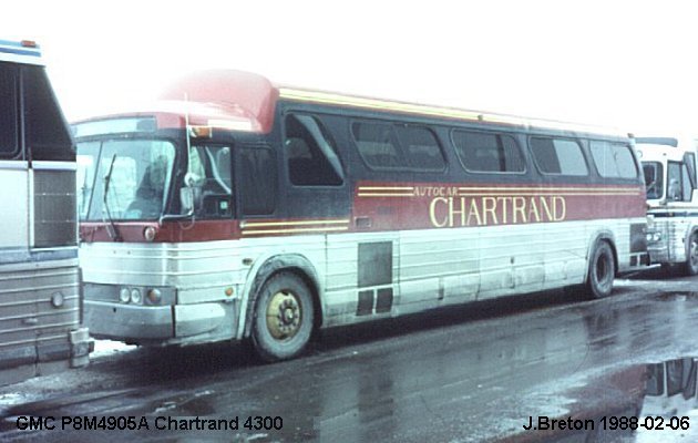 BUS/AUTOBUS: GMC P8M4905A 1968 Chartrand