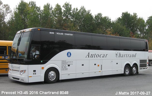 BUS/AUTOBUS: Prevost H3-45 2015 Chartrand