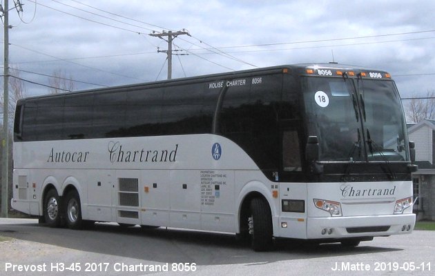 BUS/AUTOBUS: Prevost H3-45 2017 Chartrand