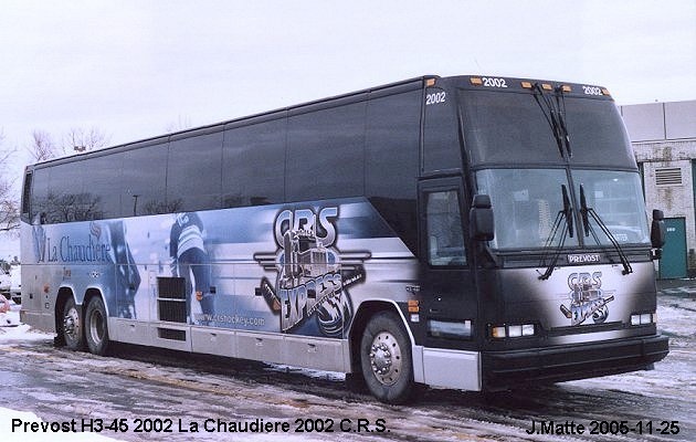 BUS/AUTOBUS: Prevost H3-45 2002 Chaudiere