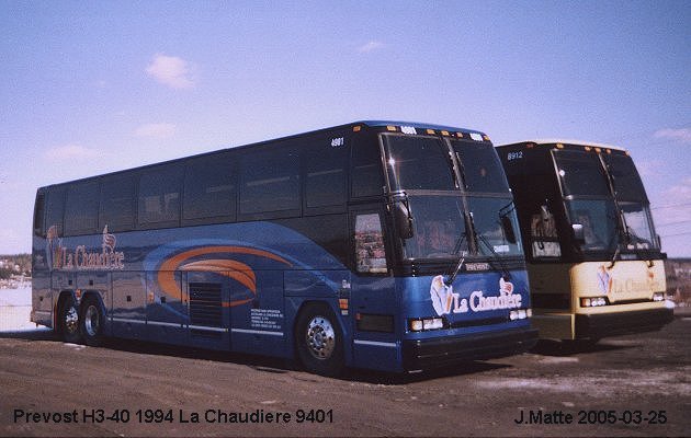 BUS/AUTOBUS: Prevost H3-40 1994 Chaudiere