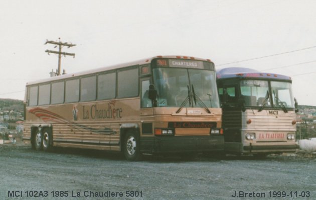 BUS/AUTOBUS: MCI 102A3 1985 Chaudiere