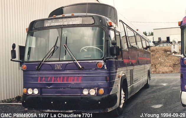 BUS/AUTOBUS: GMC P8M4905A 1977 Chaudiere