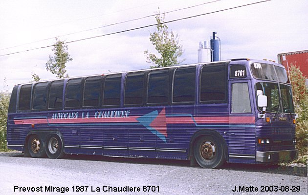 BUS/AUTOBUS: Prevost Le Mirage 1978 Chaudiere