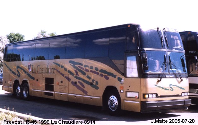 BUS/AUTOBUS: Prevost H3-45 1998 Chaudiere