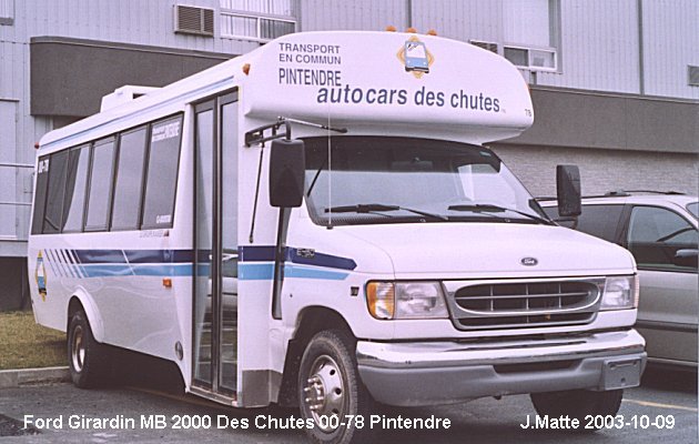 BUS/AUTOBUS: Girardin MB II 2000 Des Chutes