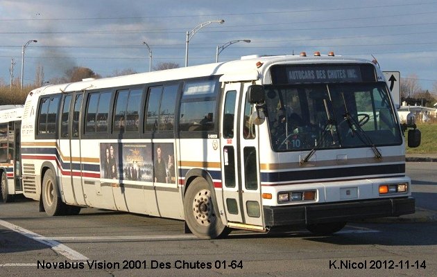 BUS/AUTOBUS: Novabus Vision 2001 Des Chutes