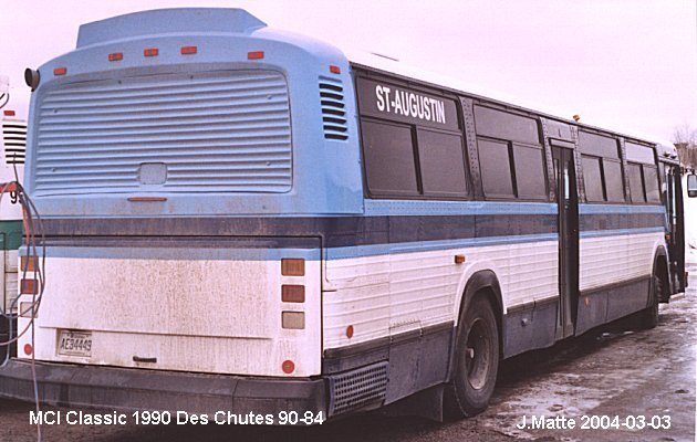 BUS/AUTOBUS: MCI Classic 1990 Des Chutes