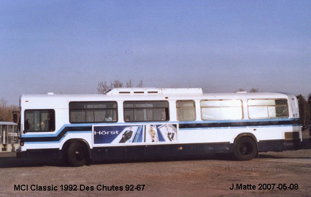 BUS/AUTOBUS: MCI Classic 1992 Des Chutes