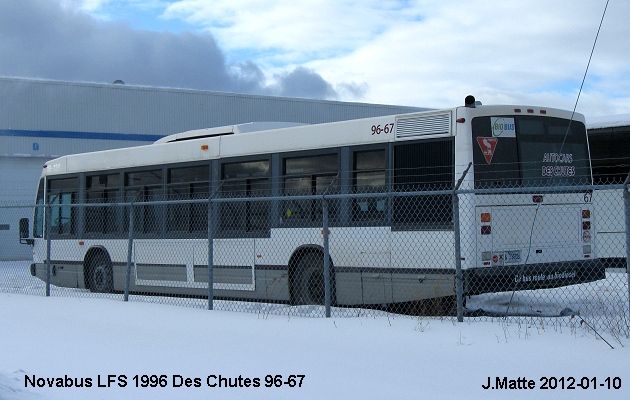 BUS/AUTOBUS: Novabus LFS 1996 Des Chutes