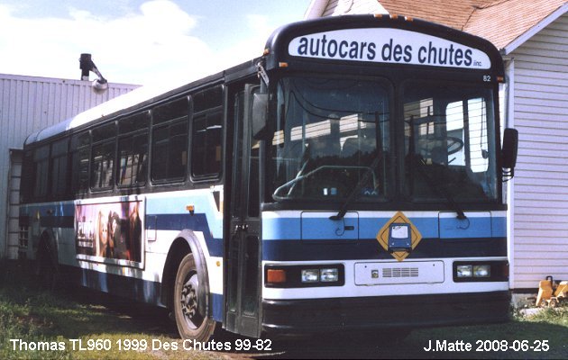 BUS/AUTOBUS: Thomas TL960 1999 Des Chutes