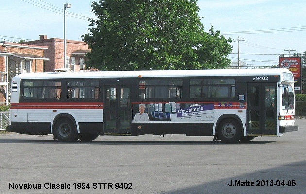 BUS/AUTOBUS: Novabus Classic 1994 STTR