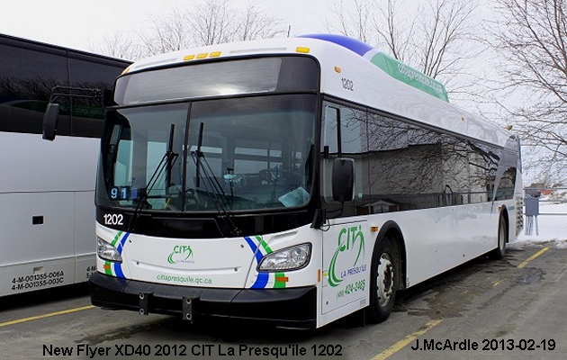BUS/AUTOBUS: New Flyer XD 40 2012 Transbus