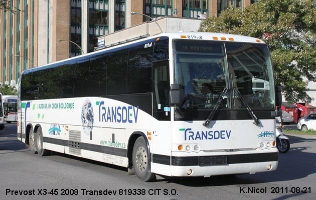BUS/AUTOBUS: Prevost X3-45 2008 Transdev