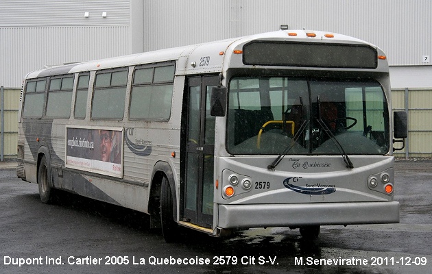 BUS/AUTOBUS: Dupont Industries Cartier 2005 La Quebecoise