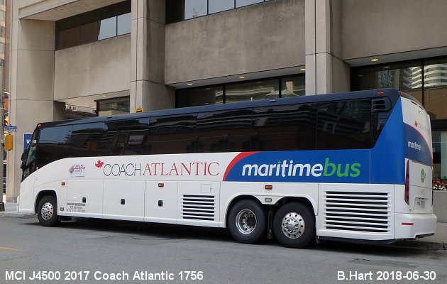 BUS/AUTOBUS: MCI J4500 2017 Coach Atlantic