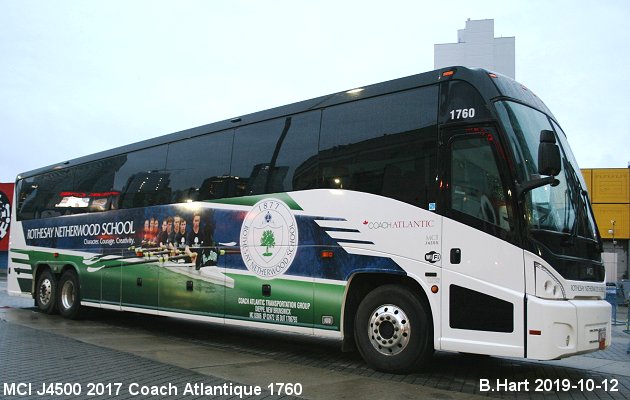 BUS/AUTOBUS: MCI J4500 2017 Coach Atlantique