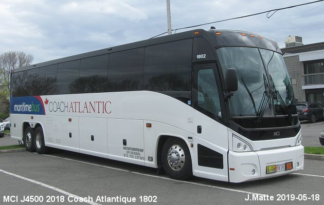 BUS/AUTOBUS: MCI J4500 2018 Coach Atlantic