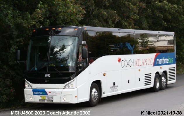 BUS/AUTOBUS: MCI J4500 2020 Coach Atlantic