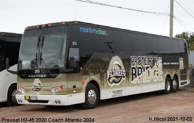 BUS/AUTOBUS: Prevost H3-45 2020 Coach Atlantic