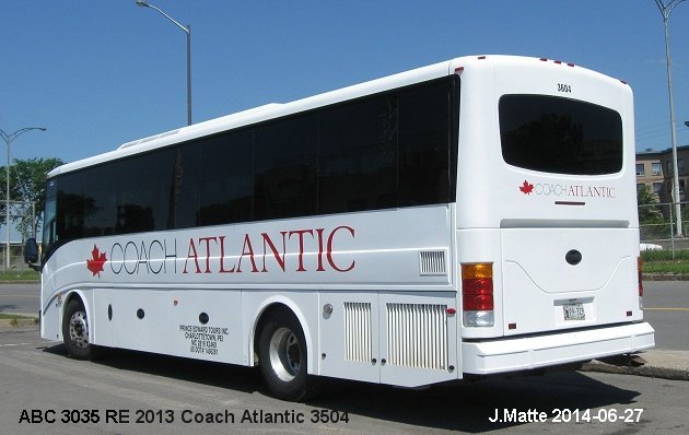 BUS/AUTOBUS: ABC 3035RE 2013 Coach Atlantic