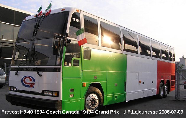 BUS/AUTOBUS: Prevost H3-40 1994 Coach Canada