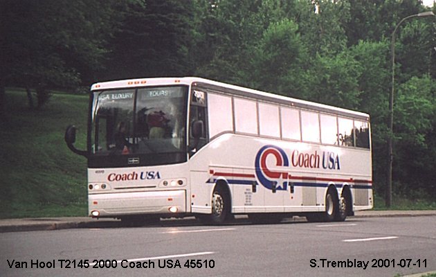 BUS/AUTOBUS: Van Hool T 2145 2000 Coach USA