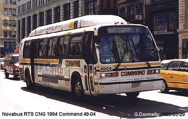 BUS/AUTOBUS: Novabus RTS CNG 1994 Command (N.Y.)
