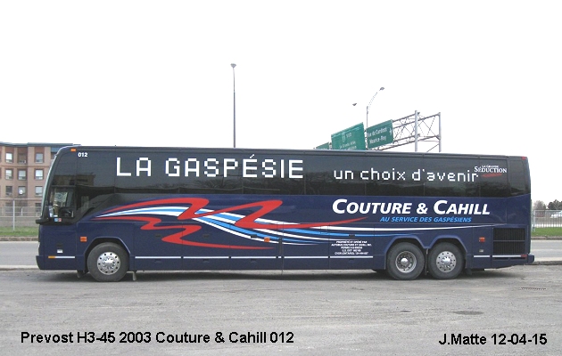 BUS/AUTOBUS: Prevost H3-45 2003 Couture & Cahill