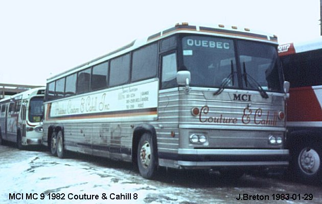 BUS/AUTOBUS: MCI MC 9 1982 Couture&Cahill