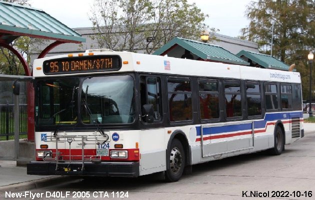 BUS/AUTOBUS: New Flyer D40LF 2005 Chicago Transit