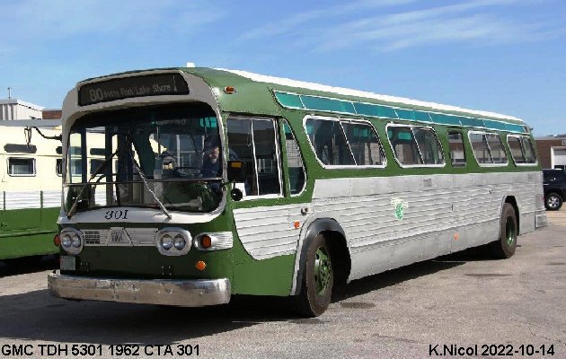 BUS/AUTOBUS: GMC TDH 5301 1962 Chicago Transit