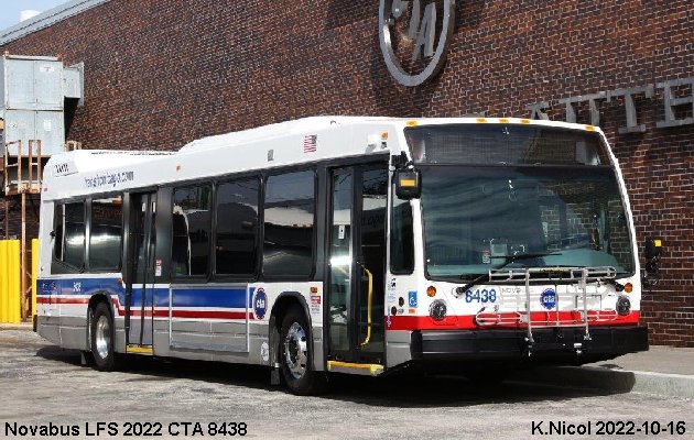 BUS/AUTOBUS: Novabus LFS 2022 Chicago Transit