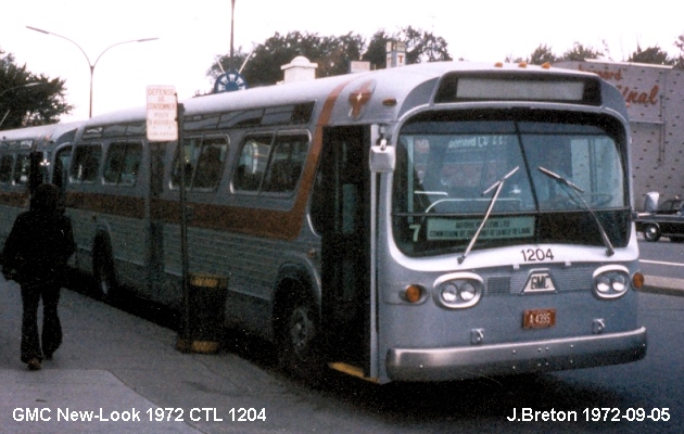 BUS/AUTOBUS: GMC New-Look 1972 CT Laval