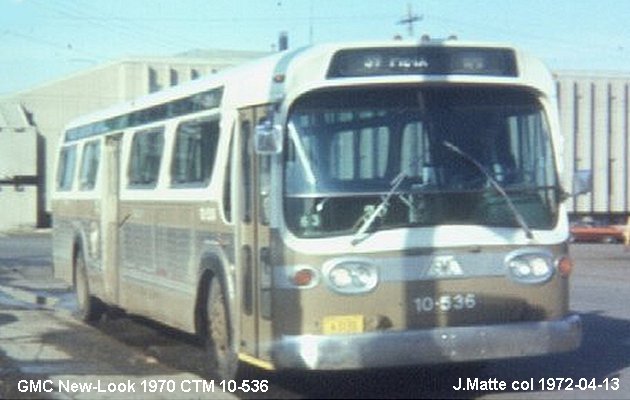 BUS/AUTOBUS: GMC New Look 1970 C.T.M.