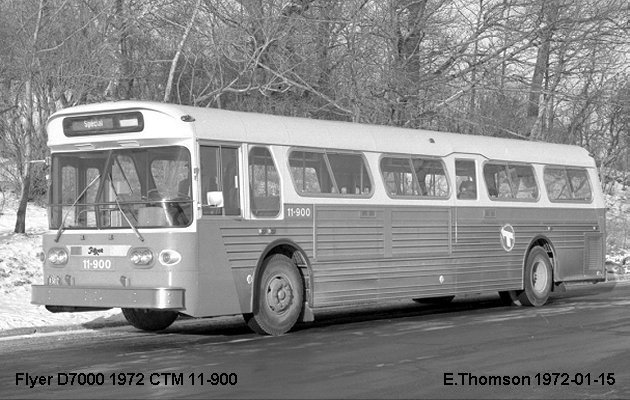 BUS/AUTOBUS: Flyer D 700A 1972 CTM