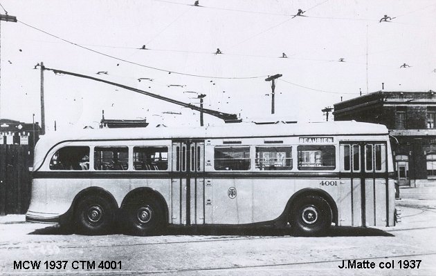 BUS/AUTOBUS: MCW Trolley 1937 C.T.M.