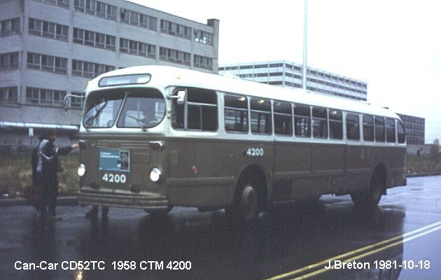 BUS/AUTOBUS: Can-Car CD52TC 1958 C.T.M.