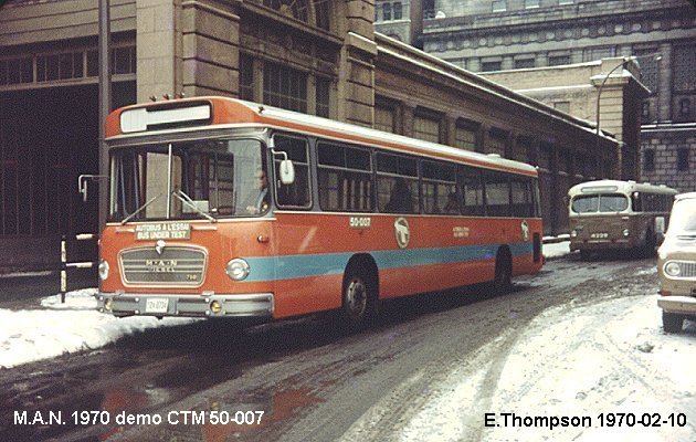 BUS/AUTOBUS: M.A.N. 750 1970 C.T.M.