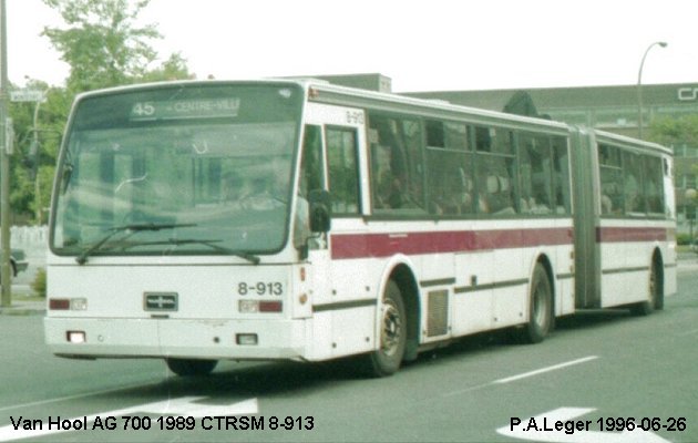 BUS/AUTOBUS: Van Hool AG 700 1989 CTRSM
