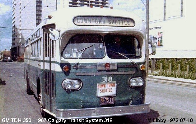BUS/AUTOBUS: GMC TDH 3501 1967 Calgary Transit System