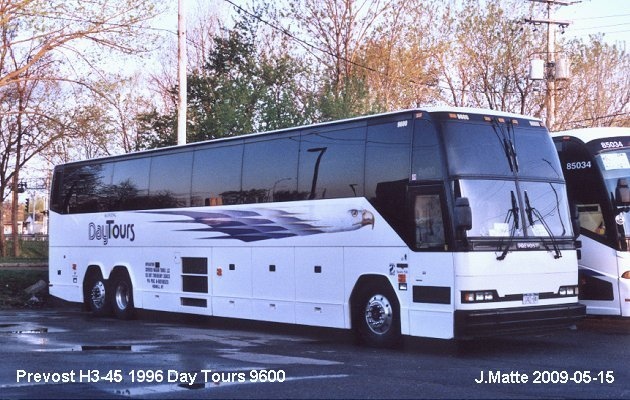 BUS/AUTOBUS: Prevost H3-45 1996 Day Tour