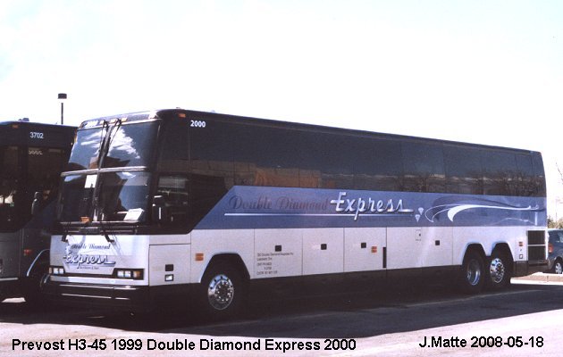 BUS/AUTOBUS: Prevost H3-45 1999 Double Diamond